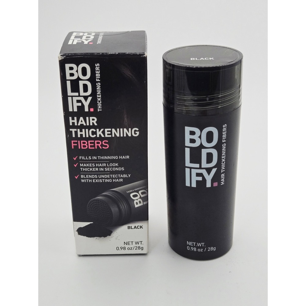 Boldify Hair Thickening Fibers Black 0.98oz 28g Instant Thinning Hair Concealer